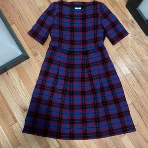 Toast Osaka Check Wool Franca Dress - UK 10 (US 6)